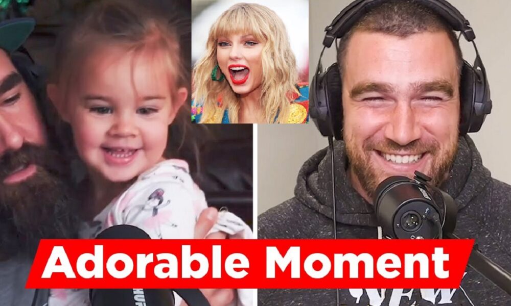 WATCH: Jason Kelce wife Kylie, Shared a video Where are 4 year old daughter 'WYATT' Asked Uncle TRAVIS when he is going to get Married to her favorites 'TAYLOR' his replies got fans talking