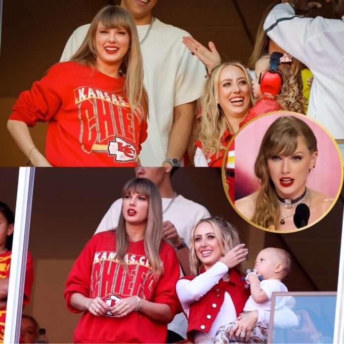 According to a report, Taylor Swift “wasn’t happy” with the “nasty” remarks Brittany Mahomes made about her in previously deleted tweets