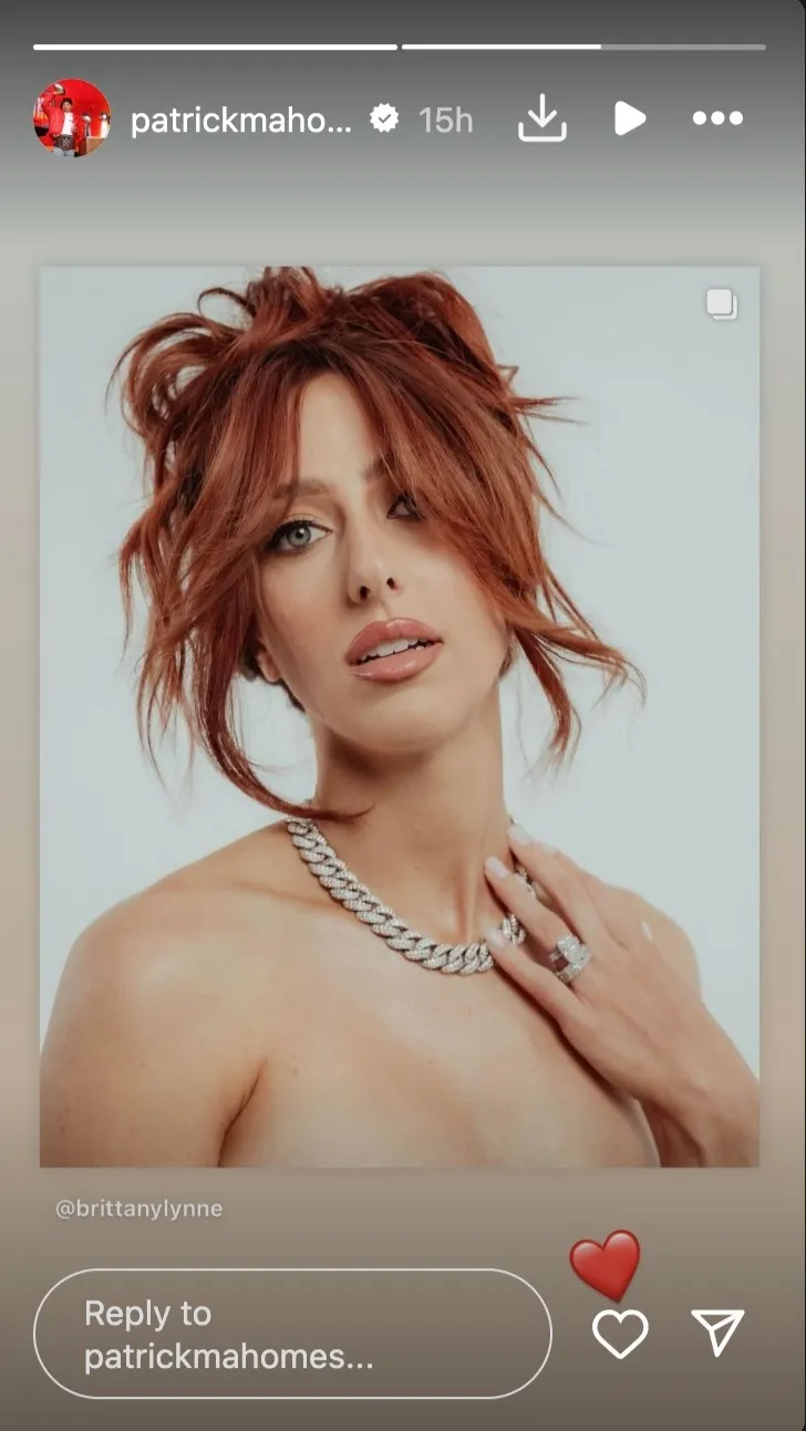 Patrick Mahomes reacts to wife Brittany’s ‘spicy’ red hair transformation....rain Praises on Brittany amid criticism from haters "Just anything looks good on her, Red or blond"