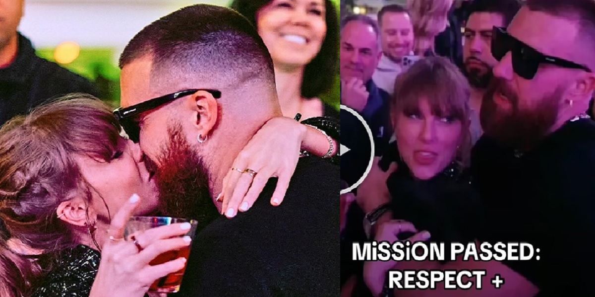 Taylor Swift and Travis Kelce's relationship is all for "PR"! - Watch Viral Video SPARKING Wild Conspiracy theories that shows Travis showing PDA after realizing he was being filmed