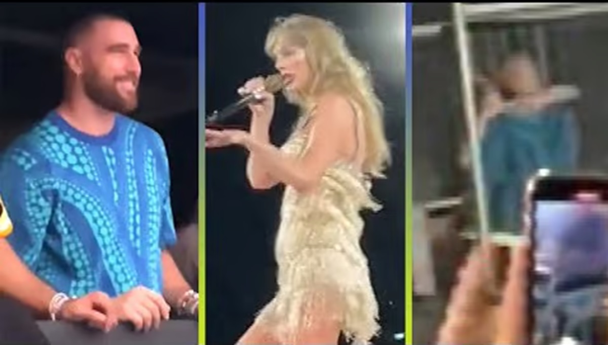 WATCH: Taylor Swift gave Kelce two shout-outs during the show, pointing to him when singing “THAT'S MY MAN” during “Cardigan” and “when they gave us our trophies” in “Long Live.” Kelce is, of course, fresh off his Super Bowl win with the Kansas City Chiefs.