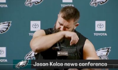 Watch Donna Kelce broken and crying as Jason Kelce announces retirement