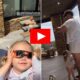 Watch Heroic moment Patrick Mahomes FELL down as he races into Super Dad Mode to cover daughter Sterling's eyes as she tries to look straight at the solar eclipse- "She finds the eclipse beautiful but "I have to Protect her from hurting herself"[VIDEO]