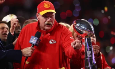 Andy Reid ‘sold his coaching soul’ for the Chiefs’ Super Bowl win in Las Vegas by allowing Travis Kelce to ‘attack’ him during that sideline meltdown, claims analyst Skip Bayless