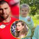 Jason Kelce wife Kylie shares a beautiful clip where daughter Wyatt ask when uncle Travis is getting married to her favourite celebrity Travis response has got the public thinking hard…Travis in trouble?