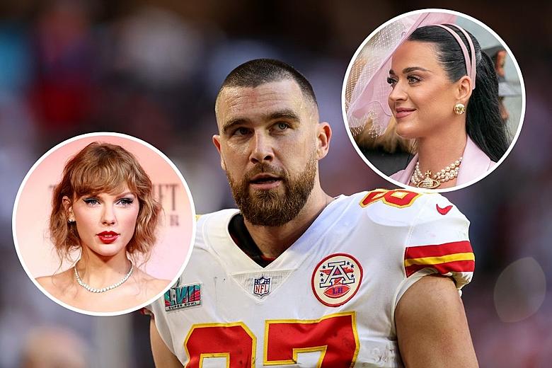 Taylor Swift sings about Travis Kelce's 'kiss, marry, kill' interview where he says he'd wed Katy Perry INSTEAD of her in bonus Tortured Poets Department song 'So High School'