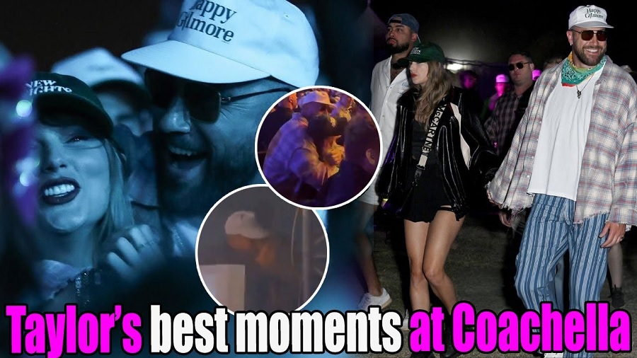 Look what Love made her do!!! Who would have thought they'd see Taylor Swift mingle with such massive crowd? Travis Kelce protectively wraps his arms around Taylor Swift while dancing in the crowd at Coachella