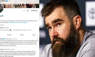 Jason Kelce defends brother Travis after viral graduation video split opinion