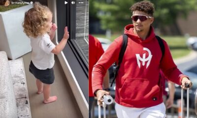 IN PHOTOS: Patrick Mahomes Gets an Adorable Send-Off from Daughter Sterling as He Heads Off to Training Camp