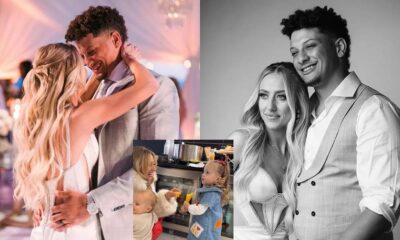 Patrick Mahomes and Brittany Celebrates wedding anniversary “Nothing Beats doing Life with You”, Sterling shared a Toast and sweetly ask mom and dad to kiss