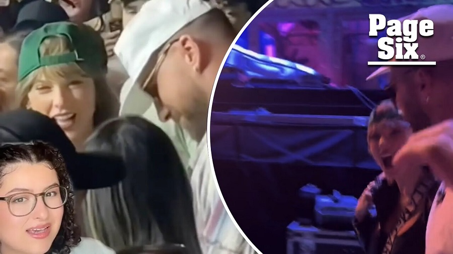 Taylor Swift and Travis Kelce were filmed speaking to each other in the crowds over the weekend during the coachella show, but it wasn't clear what the two were saying to each other. Now, lip-reading reality TV contestant Jackie Gonzalez, who is deaf, claims to have decoded conversations between the pair.