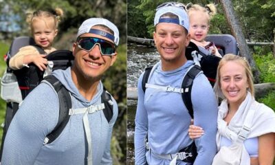 Patrick Mahomes Wears Daughter Sterling in Hiking Backpack as Family Prepares for Trip: ‘We’re Ready’