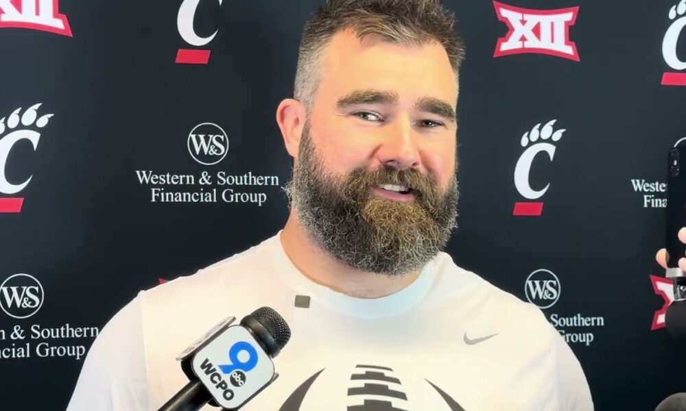 [WATCH] Jason Kelce talks on what it's like returning to UC, "A wave of emotion and memories that really hit you"