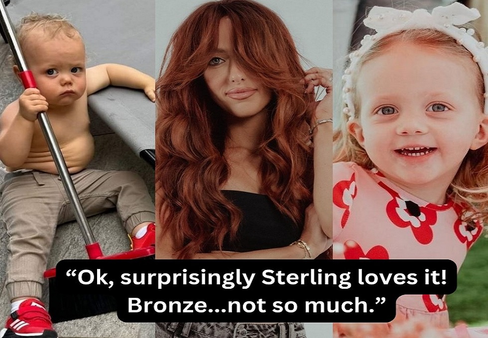 Sterling Skye and Bronze Lavon Mahomes adorable Reaction to Brittany Hair transformation.....Sterling showed immense enthusiasm and love for her mom's new look, but Bronze doesn't really care about mom hair change
