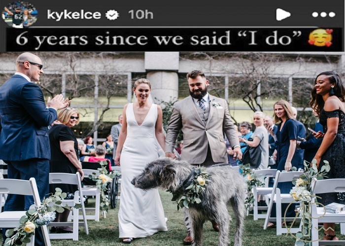 Kylie Kelce marks six years of marriage to Jason Kelce with sweet tribute to Winnie "Cutest flower girl ever"