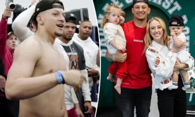 Patrick Mahomes is ribbed for his 'dad bod' AGAIN as he returns to the Chiefs HQ after three months off