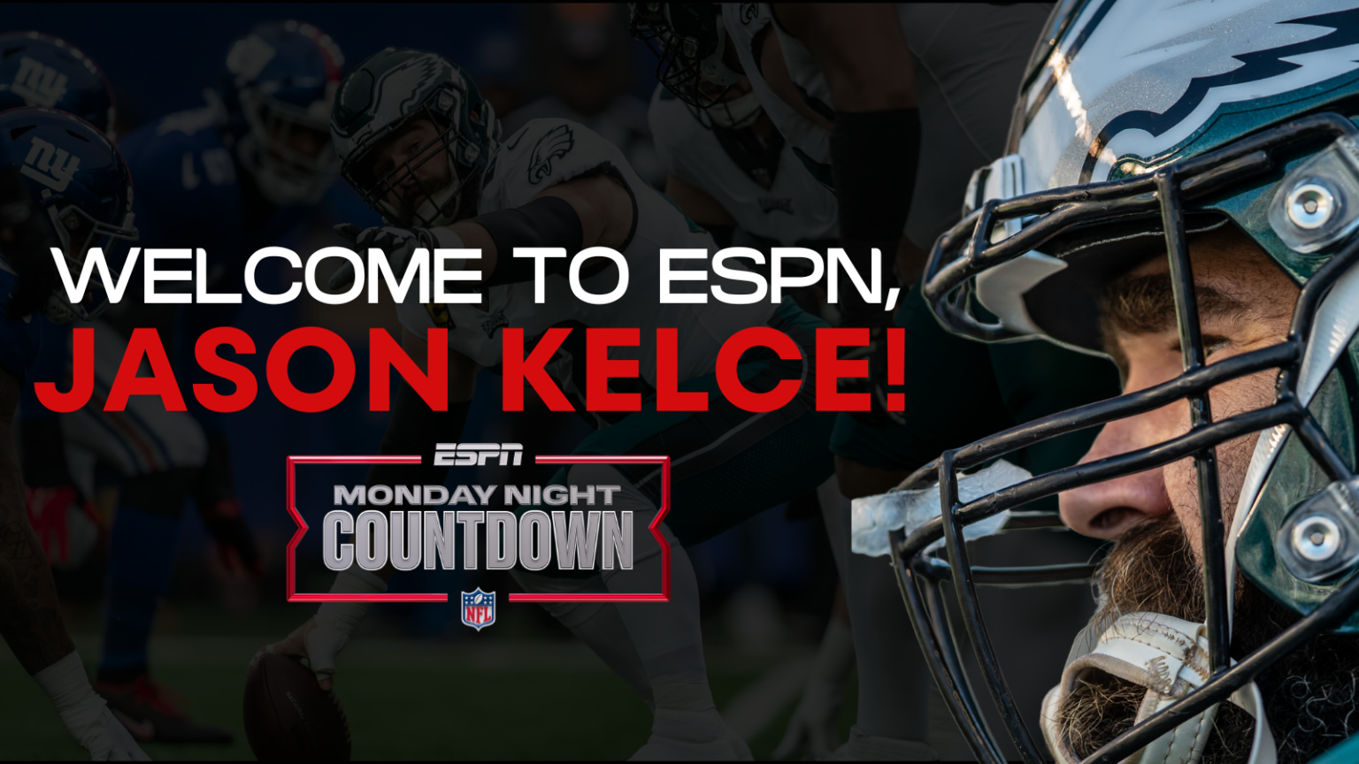 Jason Kelce has officially joined ESPN as the newest member of “Monday Night Countdown,” ESPN announced Tuesday
