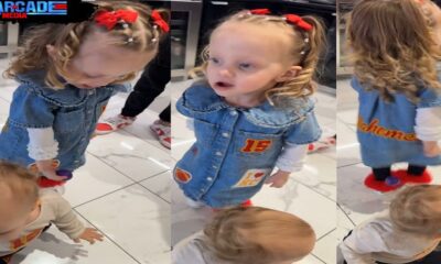 THE QB PATRICK Mahomes wife Brittany Mahomes have a touching moment of her kids Sterling and Bronze adorable siblings moments, see what she said about family and bonding