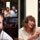 Travis and Jason Kelce new heights podcast episode hosts Taylor swift….Trav talk about engagement while Taylor grin from ear to ear