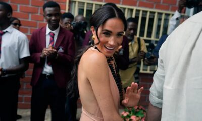 Meghan Markle Slammed and roasted over her choice of dress during the visit to nigeria...."Shameless, how could she put on a sleeveless and backless silk gown revealing her body like that"