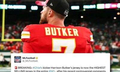 Breaking!!! Chiefs Kicker Harrison Butker jersey is now the highest selling jersey in the entire NFL….after his recent controversial commencement speech saga