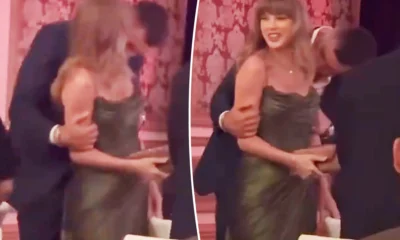 Travis Kelce Affectionately Kisses Taylor Swift's Shoulder in New Video from Patrick Mahomes' Charity Gala