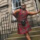 'Shake it off': Taylor Swift dancer flaunts his own 'super respectful' kilt in Edinburgh after claiming he was assured in advance it wasn't 'cultural appropriation'