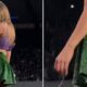 Fans spot Taylor Swift wiping her runny nose with her fingers and cleaning her fingers on her sparkly skirt during Edinburgh show