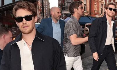 Taylor Swift's ex Joe Alwyn steps out in London following the singer's Wembley gigs as he joins dapper Ryan Gosling at private Gucci dinner