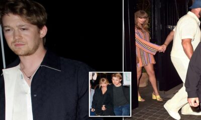 Joe Alwyn makes a Swift departure from Chiltern Firehouse... just 48 hours after ex-girlfriend Taylor partied there with boyfriend Travis Kelce