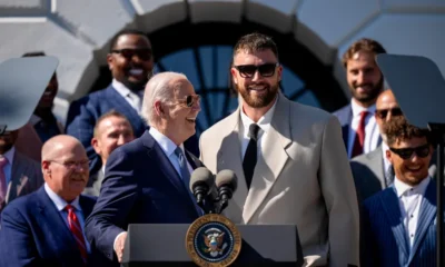 Kansas City Chiefs' tight end Travis Kelce wowed spectators with his eloquent address during the team's visit to the White House