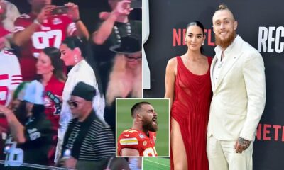 Watch the HILARIOUS Claire Kittle’s reaction to watching her husband lose the Super Bowl to Travis Kelce and the Chiefs…See More