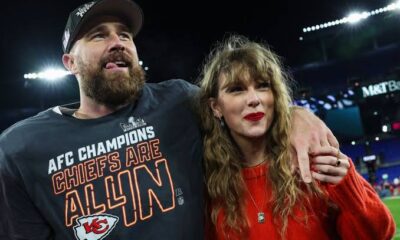 Travis Kelce Jokes He must be doing something right amids Taylor Swift romance as she's growing stronger feelings and acting like a baby and called her Cinderella