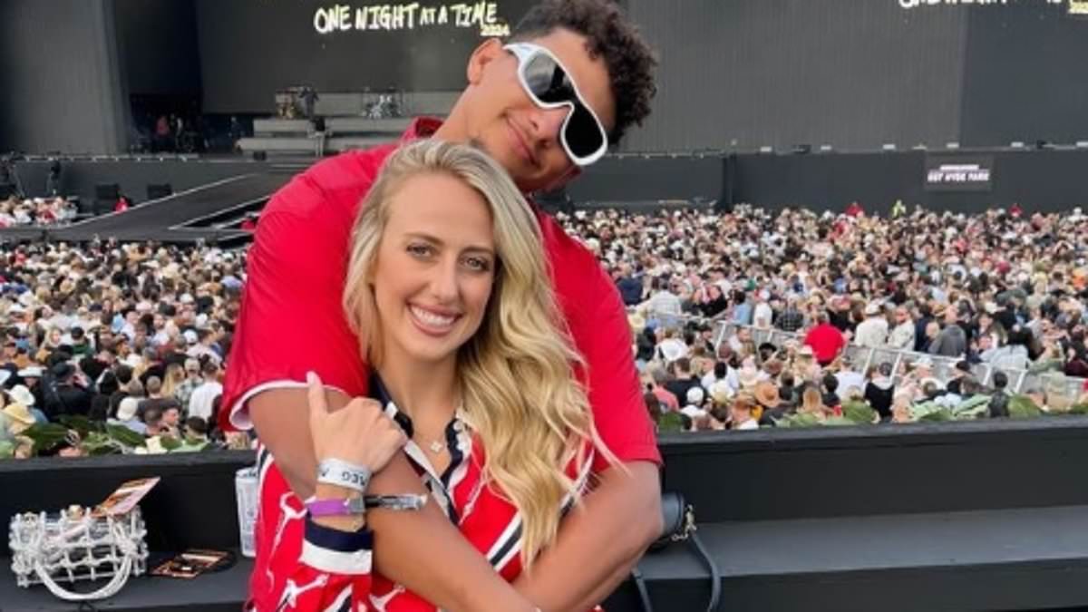 Patrick Mahomes and wife Brittany attend Morgan Wallen show in London after teammate Travis Kelce's visit to watch Taylor Swift last month