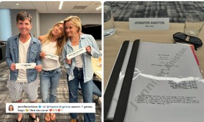 The Morning Show cast is gearing up for another season! Jennifer Aniston shared a photo of her with her costars, Tig Notaro and Reese Witherspoon, at a table read for season four. 📸: #jenniferaniston #tignotaro #reesewitherspoon