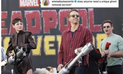 The internet buzzed with excitement as Emma Corrin, known for her role in The Crown, made a surprise appearance alongside Hollywood heavyweights Ryan Reynolds and Hugh Jackman during the European leg of their "Deadpool & Wolverine" tour in Berlin. In a photo shared on social media, Corrin can be seen alongside Reynolds and Jackman, capturing the moment of their unexpected reunion. The trio's chemistry and camaraderie were evident, sparking speculation and excitement among fans about possible collaborations or future projects. The "Deadpool & Wolverine" tour has been a magnet for attention, showcasing Reynolds and Jackman's playful banter and shared enthusiasm for their respective superhero characters. Corrin's presence added a fresh dynamic, further fueling anticipation among followers of all three stars. As the photo circulates with hashtags #emmacorrin, #ryanreynolds, and #hughjackman, fans eagerly await more updates and insights from this star-studded encounter. Whether it's for friendship, future projects, or simply a memorable moment captured, Corrin's cameo in Berlin has undoubtedly left an impression on fans worldwide. Stay tuned as Emma Corrin, Ryan Reynolds, and Hugh Jackman continue to captivate audiences with their adventures on the "Deadpool & Wolverine" tour, promising more surprises and excitement to come.