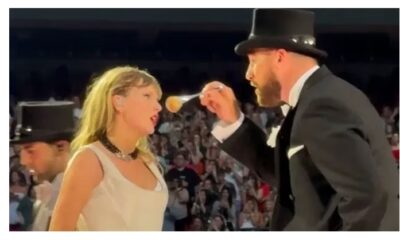 Taylor Swift makes Travis Kelce feel like a ‘third wheel’ in front of Patrick and Brittany Mahomes’ and Brittany said Patrick can never forget how mushy mushy he was love moment