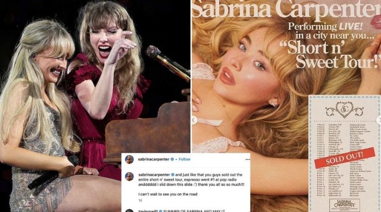 Taylor Swift Crowns Sabrina Carpenter as Summer’s Breakout Star After Electrifying Eras Tour Performance – See Their Exclusive Backstage Moments!