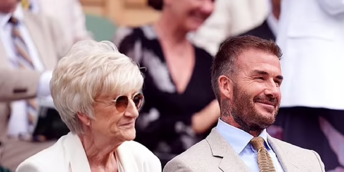 David Beckham is besieged by fans as he leads the Centre Court stars for day one of Wimbledon - before joining Katherine Jenkins and her husband Andrew Levitas in the Royal Box following OBE drama