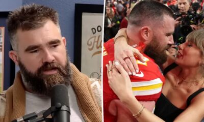 Jason Kelce Says He’s ‘Happy for Everything’ Travis Kelce and Taylor Swift Are Doing ‘Across the Pond’ “He’s been all over the map, ”He’s been traveling a lot, but he’s happy and just enjoying life