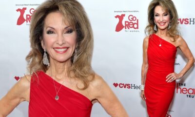 Susan Lucci, 76, looks half her age at the American Heart Association's Go Red event as she talks about her heart attack: 'Women helping women'