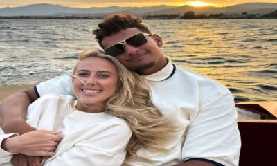 Patrick Mahomes the star quarterback for the Kansas City Chiefs, was recently spotted sharing a tender moment with his wife Brittany during a romantic boat ride. see more ...