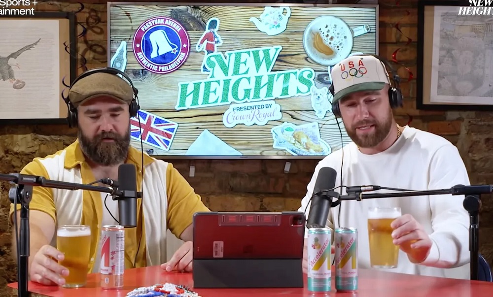 Dumbfounded Jason As Travis Kelce admits to brother Jason that he thought the book Alice in Wonderland was called 'Alison Wonderland' in New Heights episode