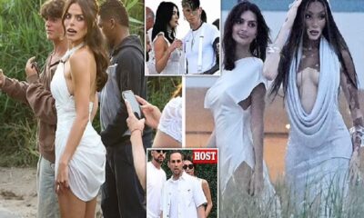 Emily Ratajkowski, Winnie Harlow and Brooks Nader bring the sex appeal as they join newly-reunited Megan Fox and MGK at billionaire Michael Rubin's A-list July 4 Hamptons White Party