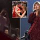 Taylor Swift fans are convinced Travis Kelce was CRYING while watching his girlfriend perform emotional piano ballad: 'I'm never getting over this BUTTERFLY FEELINGS when I'm with her