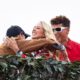 Ashton Kutcher puts on animated display as he meets Kansas City Chiefs star Patrick Mahomes and his wife Brittany at BST Hyde Park